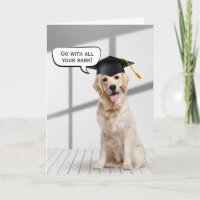 Golden Retriever Afstuderen hout