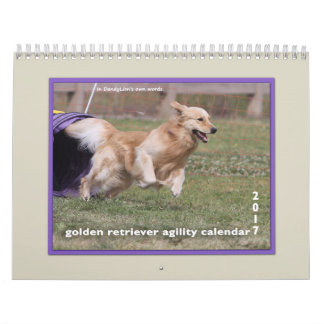 Golden Retriever Agility 2017 Kalender