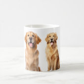 Golden Retriever aime tasse de café (Centre)