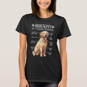 Golden Retriever Anatomie Hondeneigenaar T-shirt