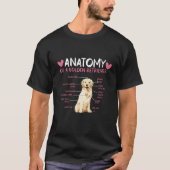 Golden Retriever Anatomy A Cute Guide 1 T-shirt (Voorkant)