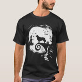 Golden Retriever And Moon Halloween Costume Dog Lo T-shirt (Voorkant)