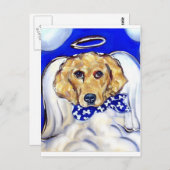 Golden Retriever Angel Briefkaart (Voorkant / Achterkant)