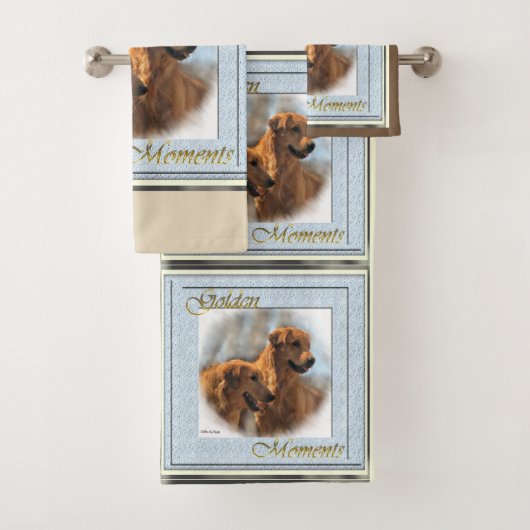 Golden Retriever Art Bad Handdoek (Insitu)