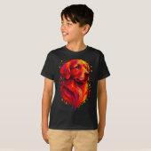 Golden Retriever Art Rtrait For Dog Owners  T-shirt (Voorkant volledig)