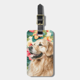 Golden Retriever Bagage Label