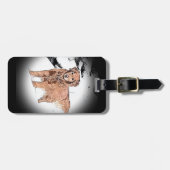 Golden Retriever Bagagelabel (Voorkant horizontaal)