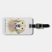 Golden Retriever Bagagelabel (Voorkant horizontaal)