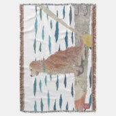 Golden Retriever, Beach Dog Deken (Voorkant Verticaal)