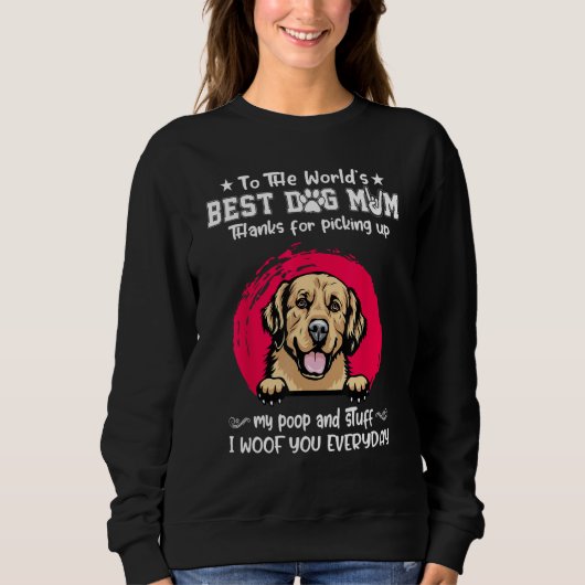 Golden Retriever Best Dog Mom Dogs Mothers Day Trui (Voorkant)