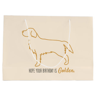 Golden Retriever Birthday Bag Groot Cadeauzakje