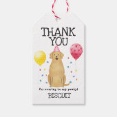 Golden Retriever Birthday Bedankt voor het cadeauL Cadeaulabel (Voorkant)