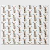 Golden Retriever Birthday Cadeaupapier (Vlak)