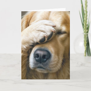 Golden Retriever Birthday Humor Kaart