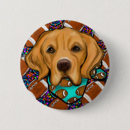 Golden Retriever Birthday Ronde Button 5,7 Cm