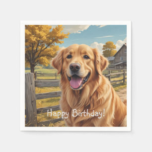 Golden Retriever Birthday Servet