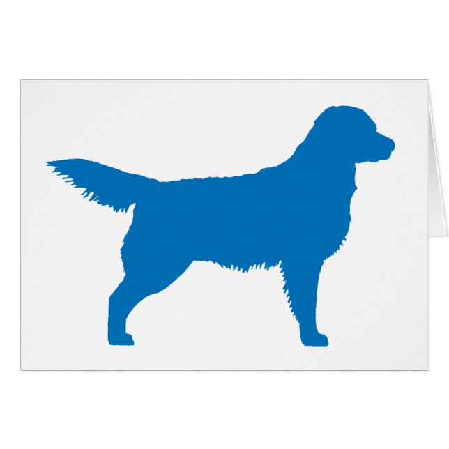 Golden Retriever (blauw) (Voorkant Horizontaal)