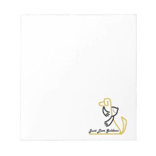 Golden Retriever Blocnote, gewoon liefdesgoden Notitieblok