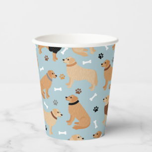 Golden Retriever Botten en pokken Papieren Bekers