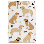 Golden Retriever-Botten en pols Medium Cadeauzakje (Achterkant)