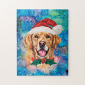 Golden Retriever Breed Dog Kerstmis Legpuzzel (Verticaal)