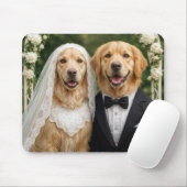 Golden Retriever Bride and Groom Muismat (Met muis)