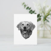 Golden Retriever Briefkaart (Staand voorkant)