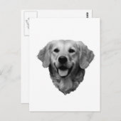 Golden Retriever Briefkaart (Voorkant / Achterkant)