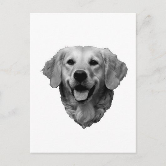 Golden Retriever Briefkaart (Voorkant)