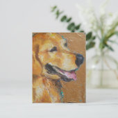 Golden Retriever Briefkaart (Staand voorkant)