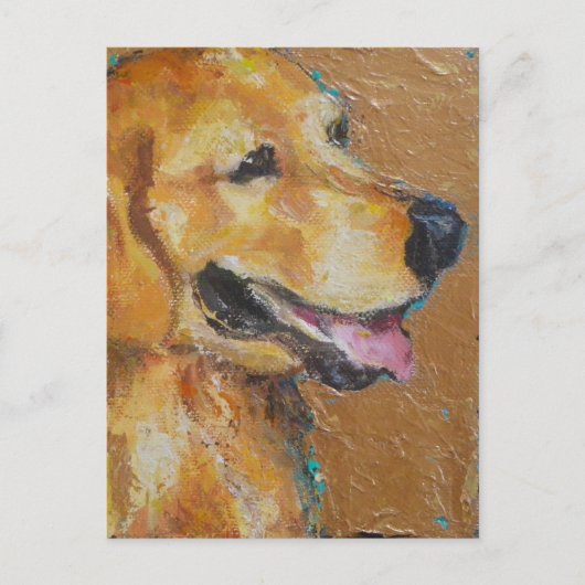 Golden Retriever Briefkaart (Voorkant)