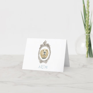 Golden Retriever Briefpapier Aankondiging