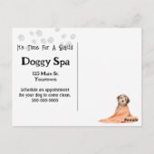 Golden Retriever Bubble Bath Briefkaart (Achterkant)