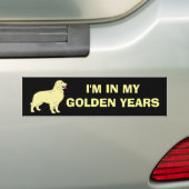 Golden Retriever Bumpersticker (Op auto)