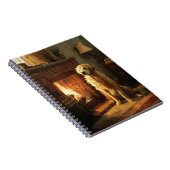 Golden Retriever by the Hearth Carnet (Côté Droit)