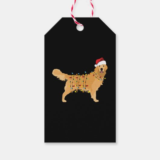 Golden Retriever Cadeaulabel (Voorkant)