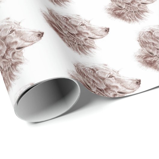 Golden Retriever Cadeaupapier (Rol Hoek)