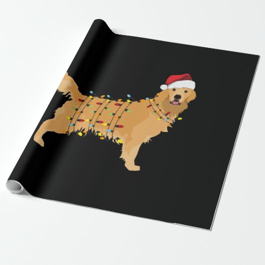Golden Retriever Cadeaupapier (Uitgerold)