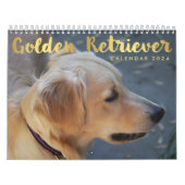 Golden Retriever Calendrier 2024 Photos (Protection)