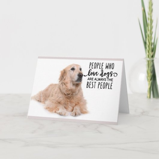 Golden Retriever Carte Anniversaire Meilleures per (Devant)