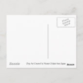 Golden Retriever Cartoon Briefkaart (Achterkant)