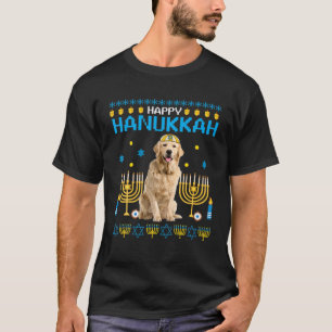 Golden Retriever Chanukah Jewish Ugly Hanukkah Swe T-shirt