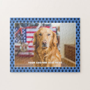 Golden Retriever Chien Custom Jigsaw Puzzle Puzzle