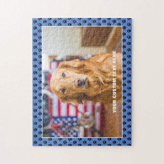 Golden Retriever Chien Custom Jigsaw Puzzle Puzzle (Vertical)