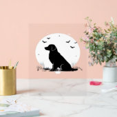Golden Retriever Chien - Halloween Moon Silhouette (Mariage)