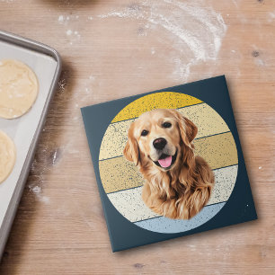 Golden Retriever Chien Retro Sunset Carreaux céram