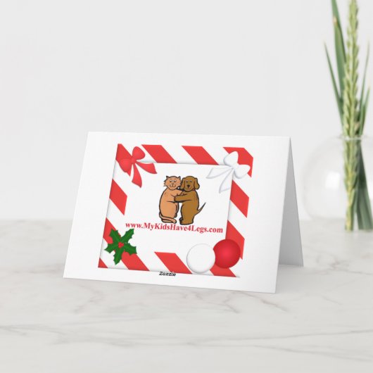 Golden Retriever Christmas Kaart Cadeaus (Achterkant)