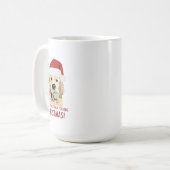 Golden Retriever Christmas Mug (Devant gauche)