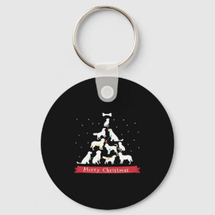Golden Retriever Christmas Tree Sleutelhanger