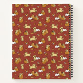 Golden Retriever Citrouille Motif Carnet spirale (Dos)